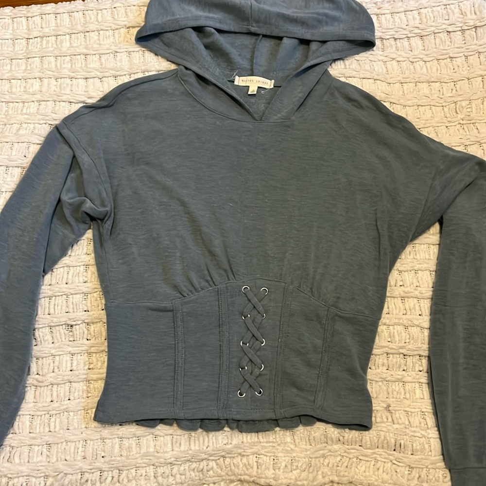 Gilded Intent Corset Lace Up Hoodie